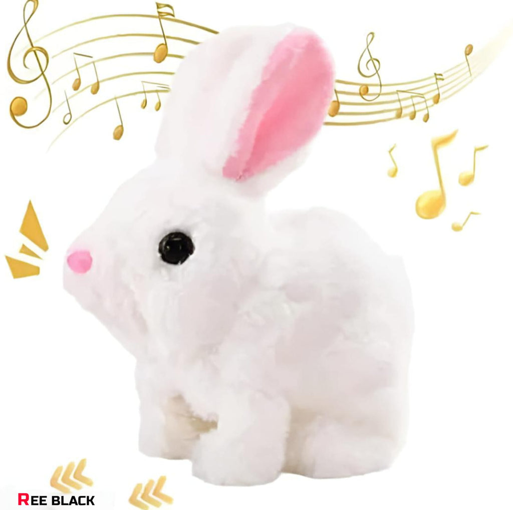 Bunny Bloom™ Walking Hopping Rabbit Toy - Interactive Musical Plush Bunny with Sound for Kids
