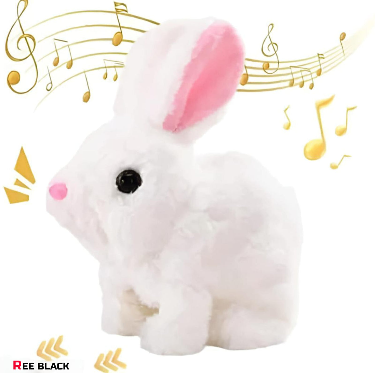 Bunny Bloom™ Walking Hopping Rabbit Toy - Interactive Musical Plush Bunny with Sound for Kids