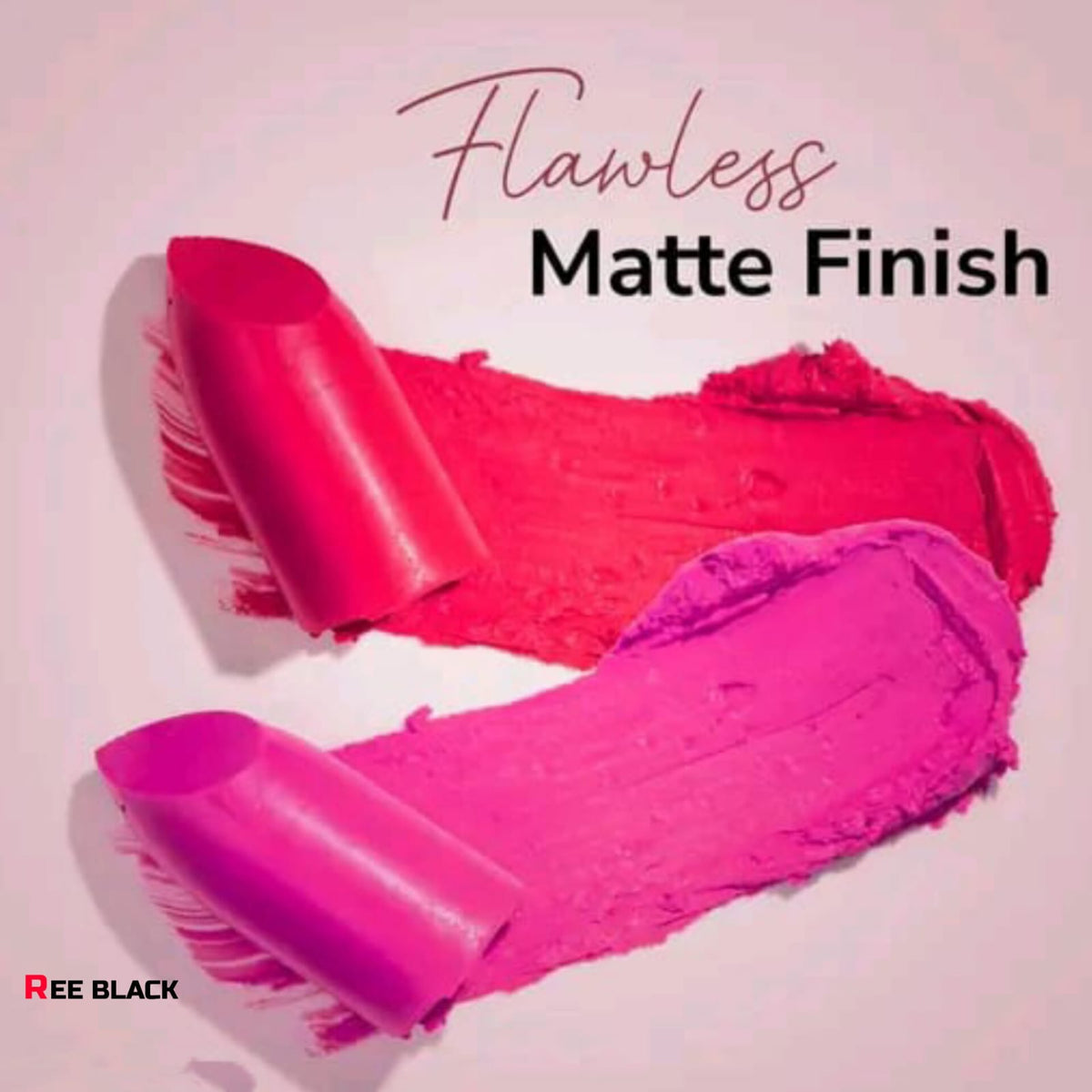 REE BLACK Flawless Matte Lipstick Highly pigmented & Long wear