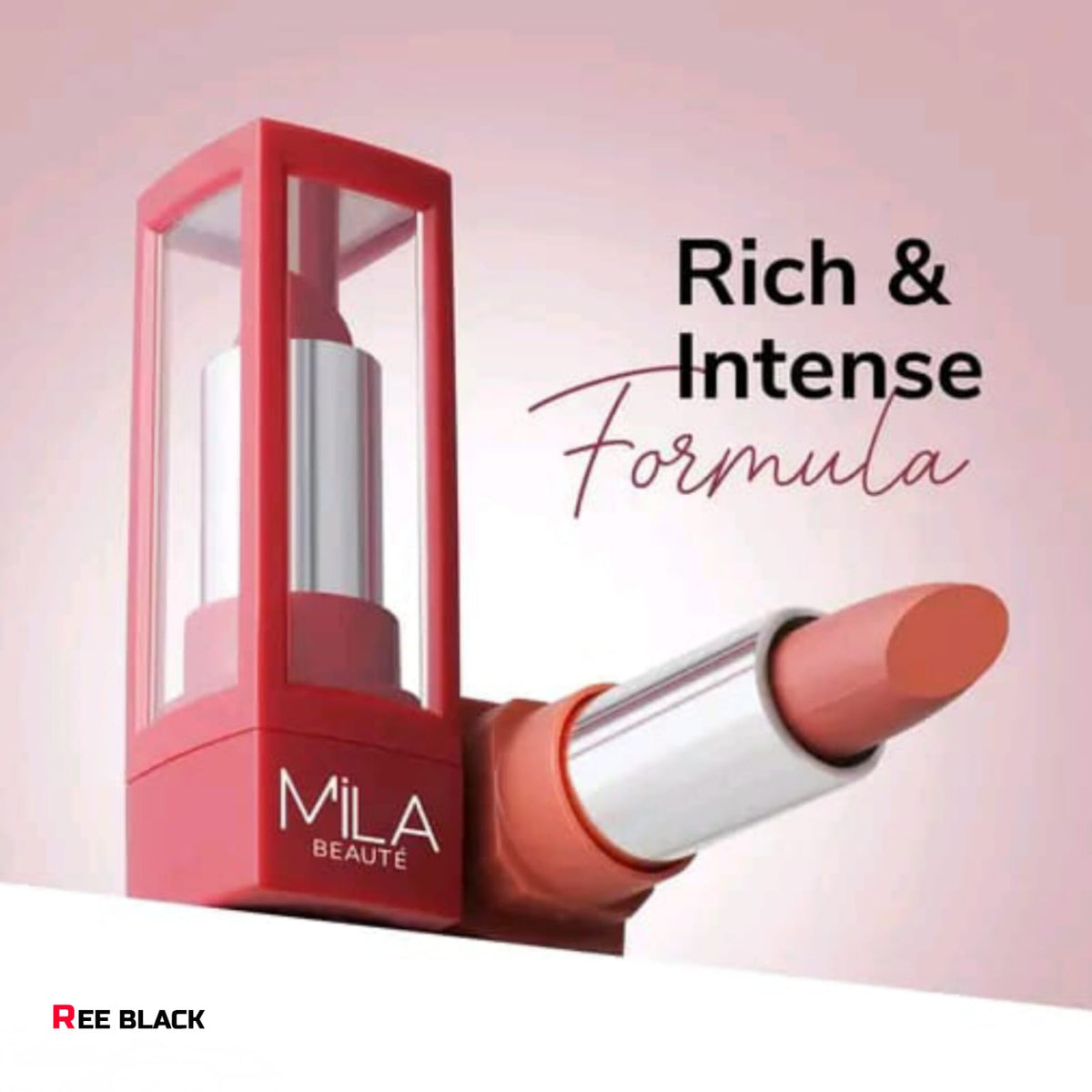 REE BLACK Flawless Matte Lipstick Highly pigmented & Long wear