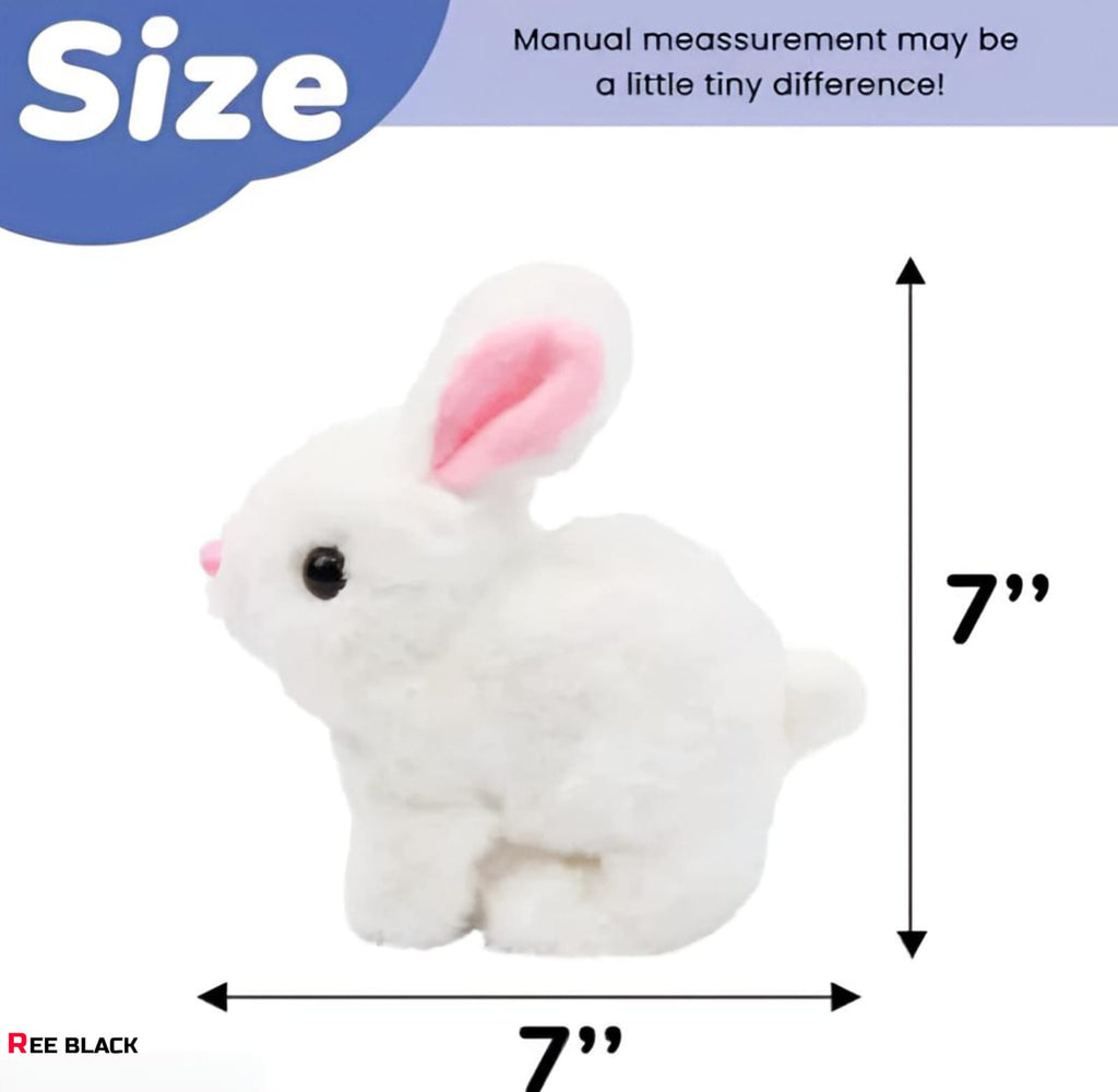 Bunny Bloom™ Walking Hopping Rabbit Toy - Interactive Musical Plush Bunny with Sound for Kids